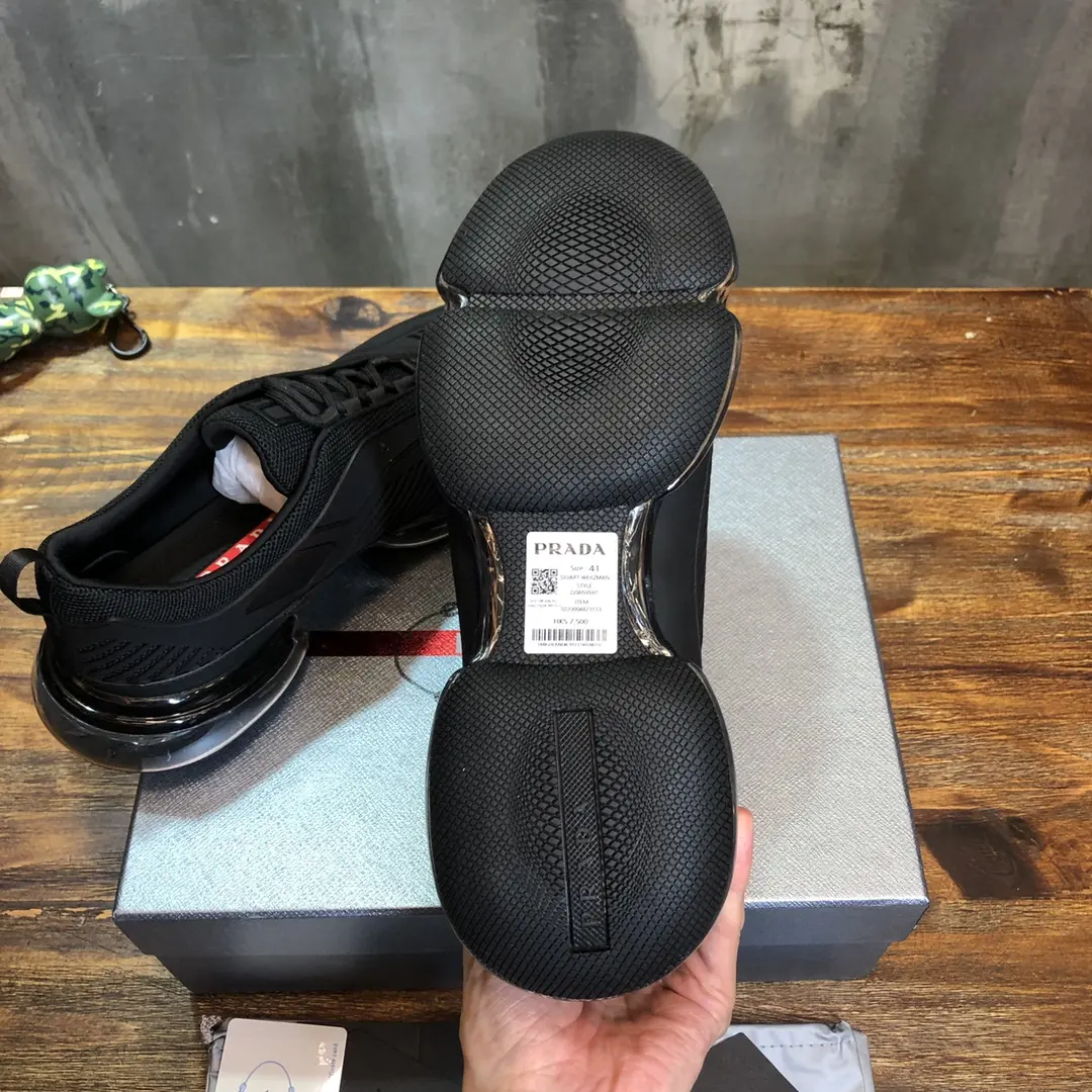 ComfortFit Prada America’s Cup Sneaker, Black, Low-Top – High Quality Replica Prada Shoes & 1:1 Sneakers 237