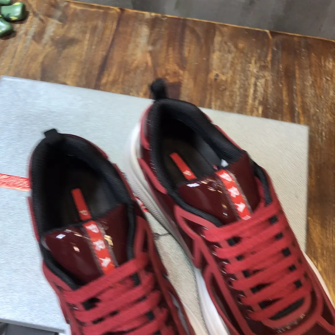 ComfortFit Prada America’s Cup Sneaker, Red, Low-top – High Quality Replica Prada Shoes & 1:1 Replica Sneakers 242