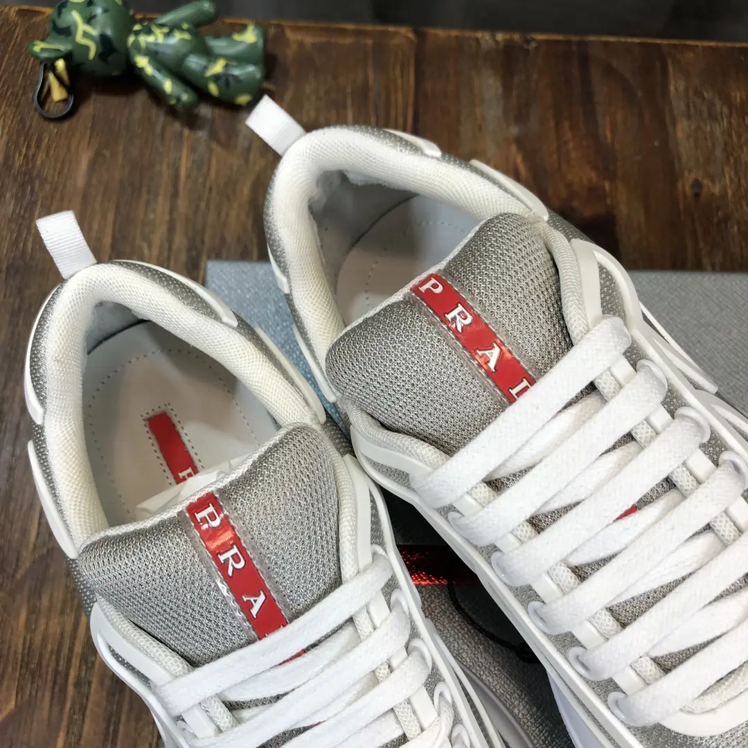 Prada America’s Cup Sneaker White Grey – High Quality Replica Prada Shoes 1:1 Sneakers Classic 244