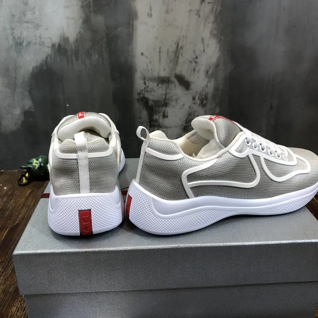 Prada America’s Cup Sneaker White Grey – High Quality Replica Prada Shoes 1:1 Sneakers Classic 244