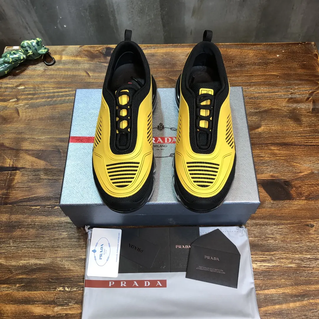 Prada America’s Cup Yellow Sneakers – High Quality Replica Prada Shoes & 1:1 Sneakers Chic 239