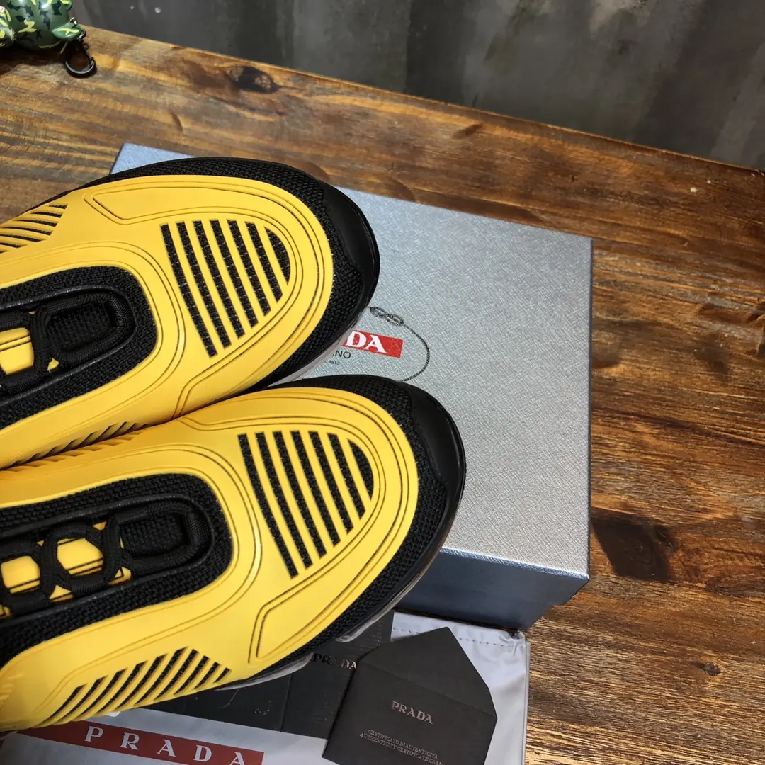 Prada America’s Cup Yellow Sneakers – High Quality Replica Prada Shoes & 1:1 Sneakers Chic 239