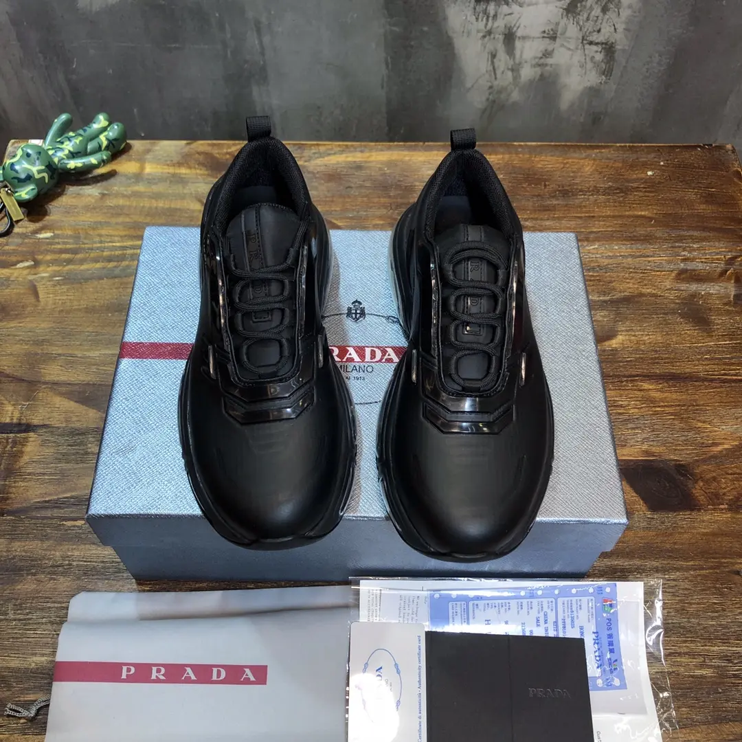 TravelReady Prada  Shoes Black Leather Style – Replica Prada Shoes & High Quality Prada Sneakers 234