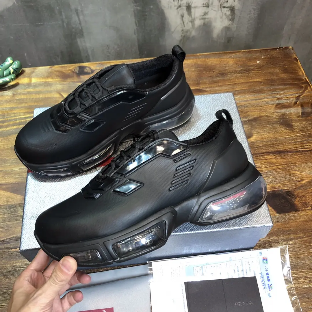 TravelReady Prada  Shoes Black Leather Style – Replica Prada Shoes & High Quality Prada Sneakers 234