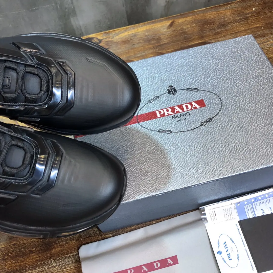 TravelReady Prada  Shoes Black Leather Style – Replica Prada Shoes & High Quality Prada Sneakers 234