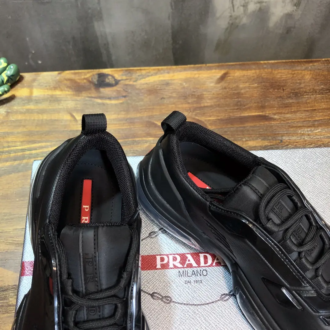 Prada  Shoes Black Red Low-Top – Replica Prada Sneakers & High Quality Rep Shoes Vibrant 253