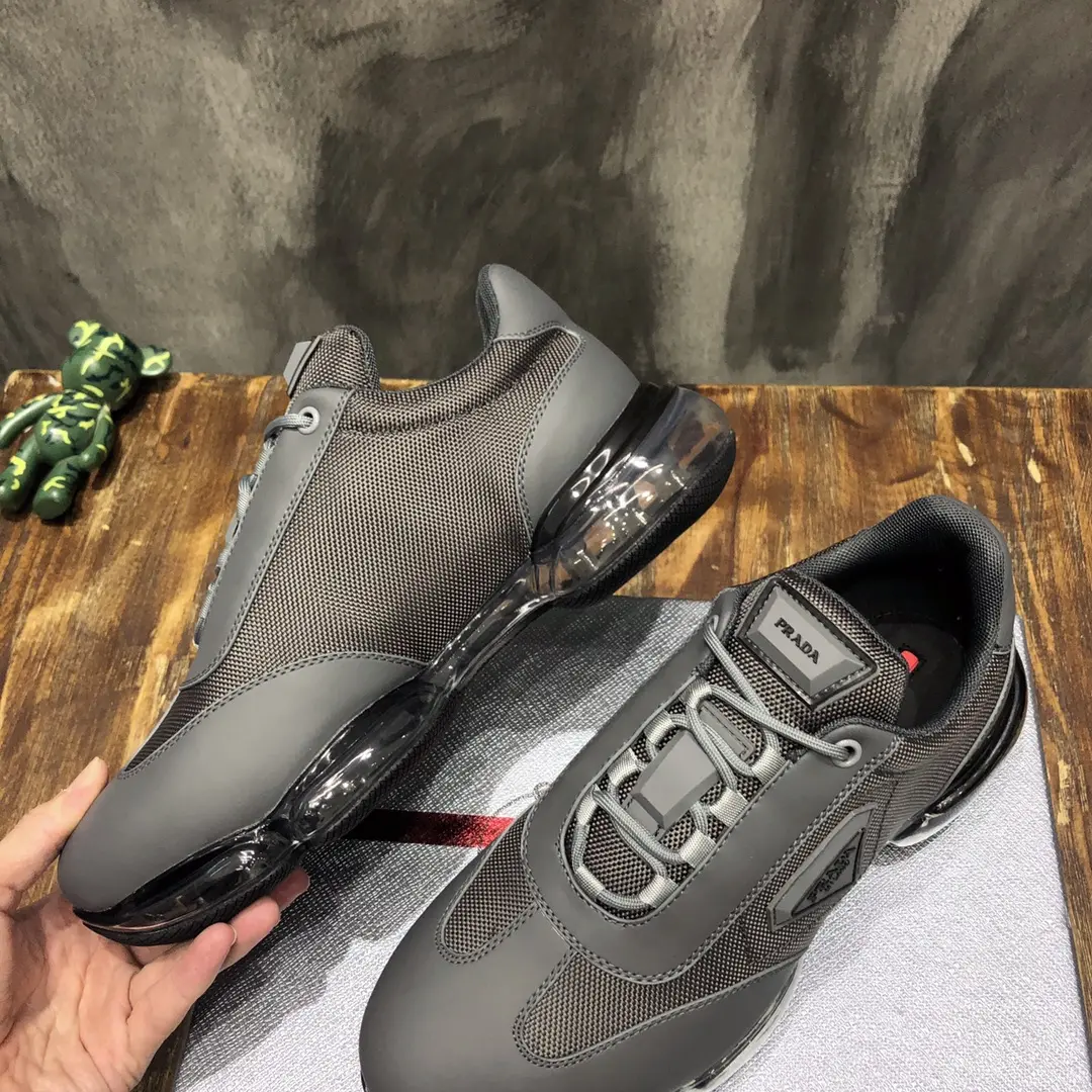 Prada  Shoes Gray Low-Top Style – Replica Prada Shoes & High Quality Prada Sneakers Snug 224