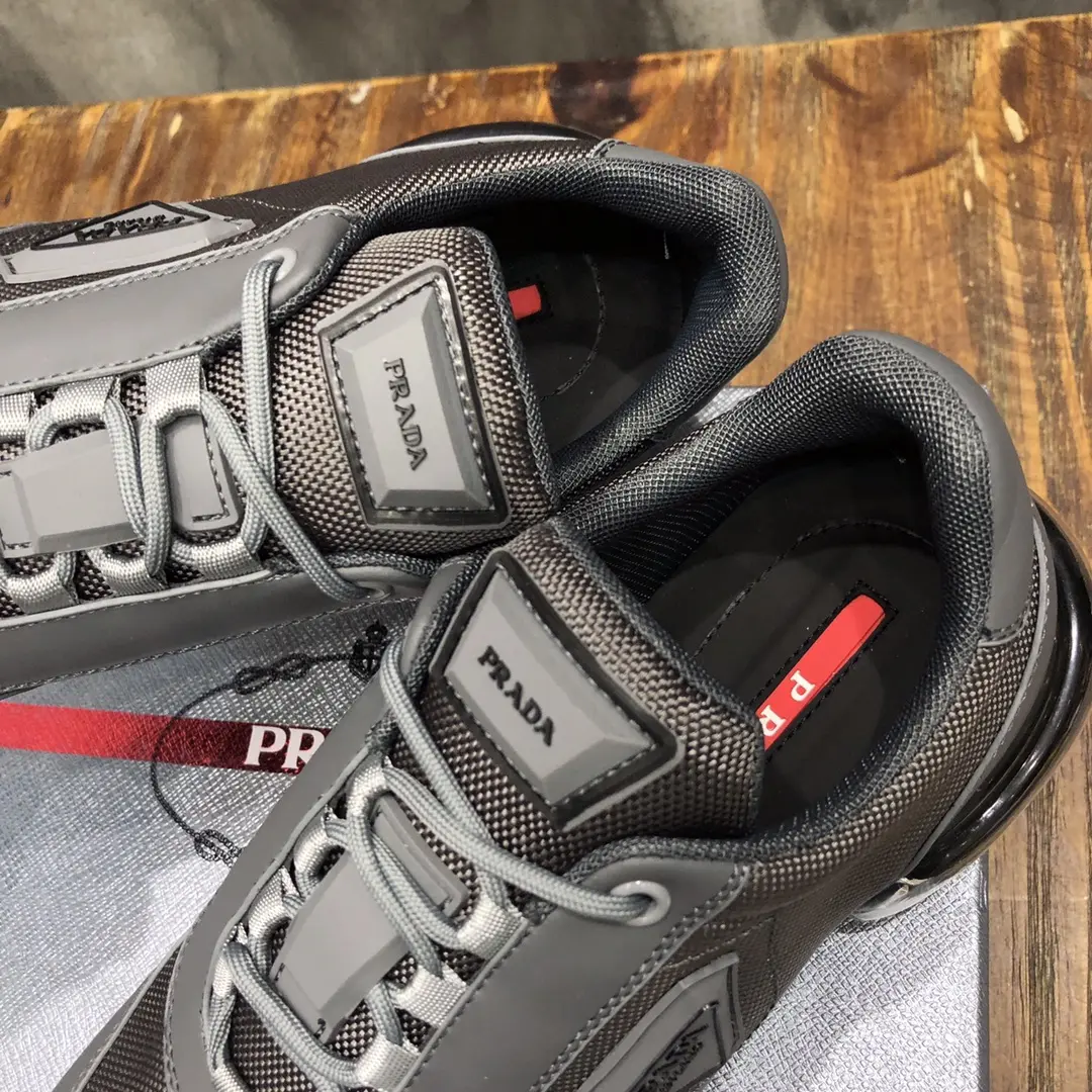 Prada  Shoes Gray Low-Top Style – Replica Prada Shoes & High Quality Prada Sneakers Snug 224