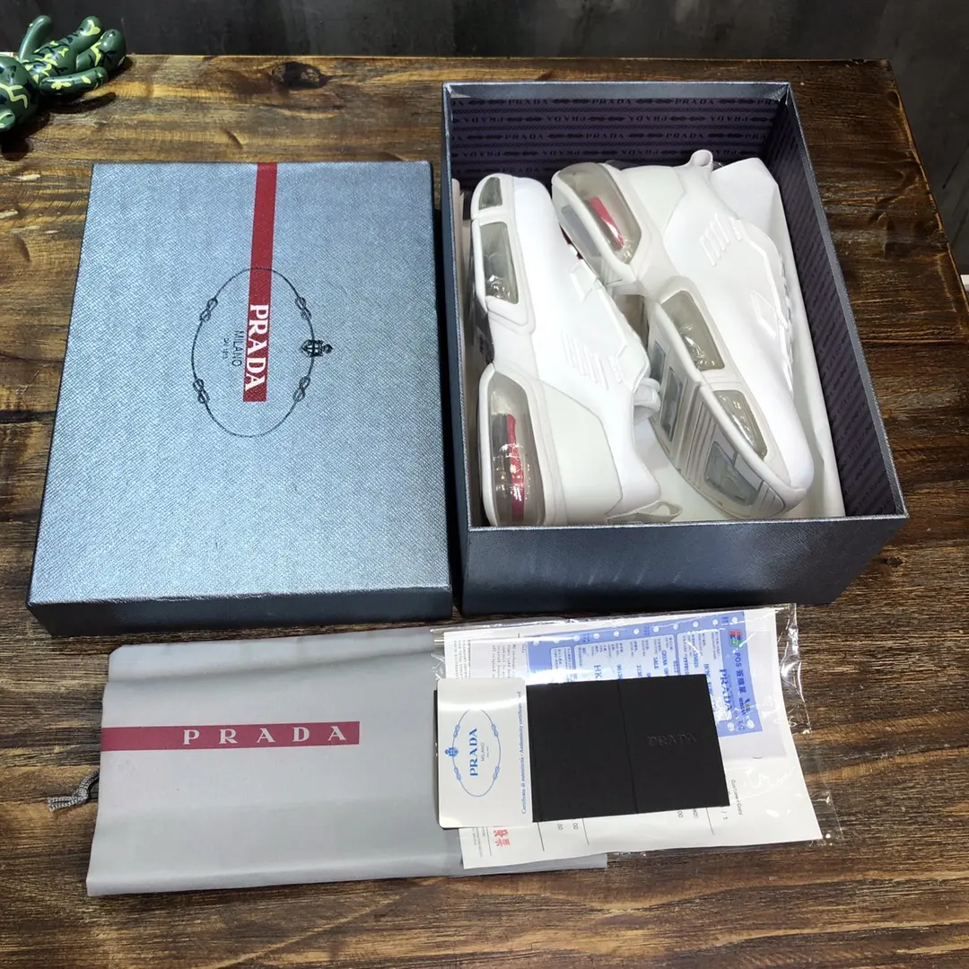 DailyWear Prada  Shoes White Low-Top Style – Replica Prada Shoes & High Quality Prada Sneakers 251