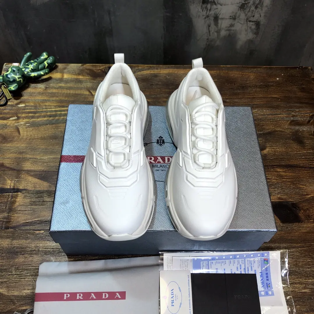 DailyWear Prada  Shoes White Low-Top Style – Replica Prada Shoes & High Quality Prada Sneakers 251