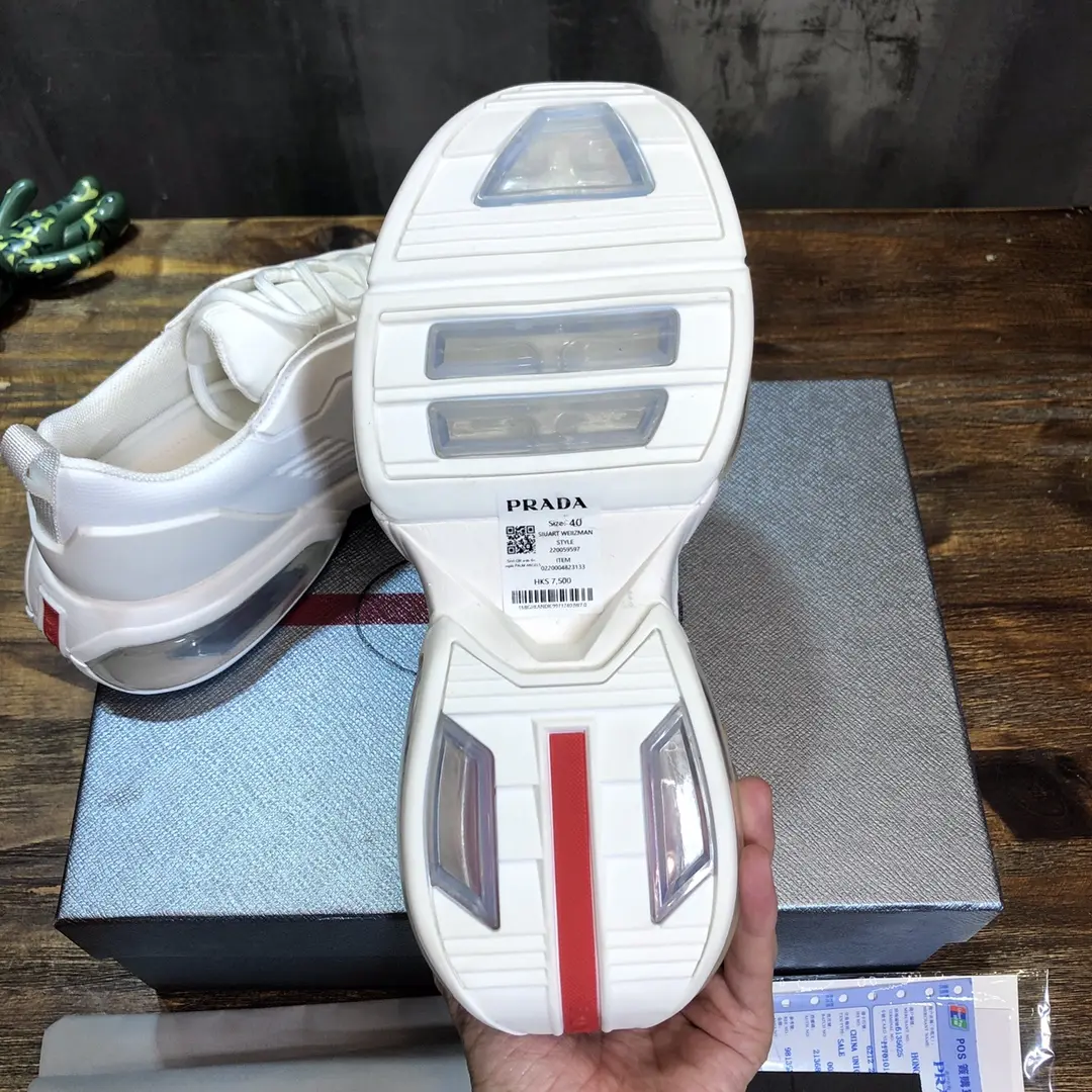 DailyWear Prada  Shoes White Low-Top Style – Replica Prada Shoes & High Quality Prada Sneakers 251