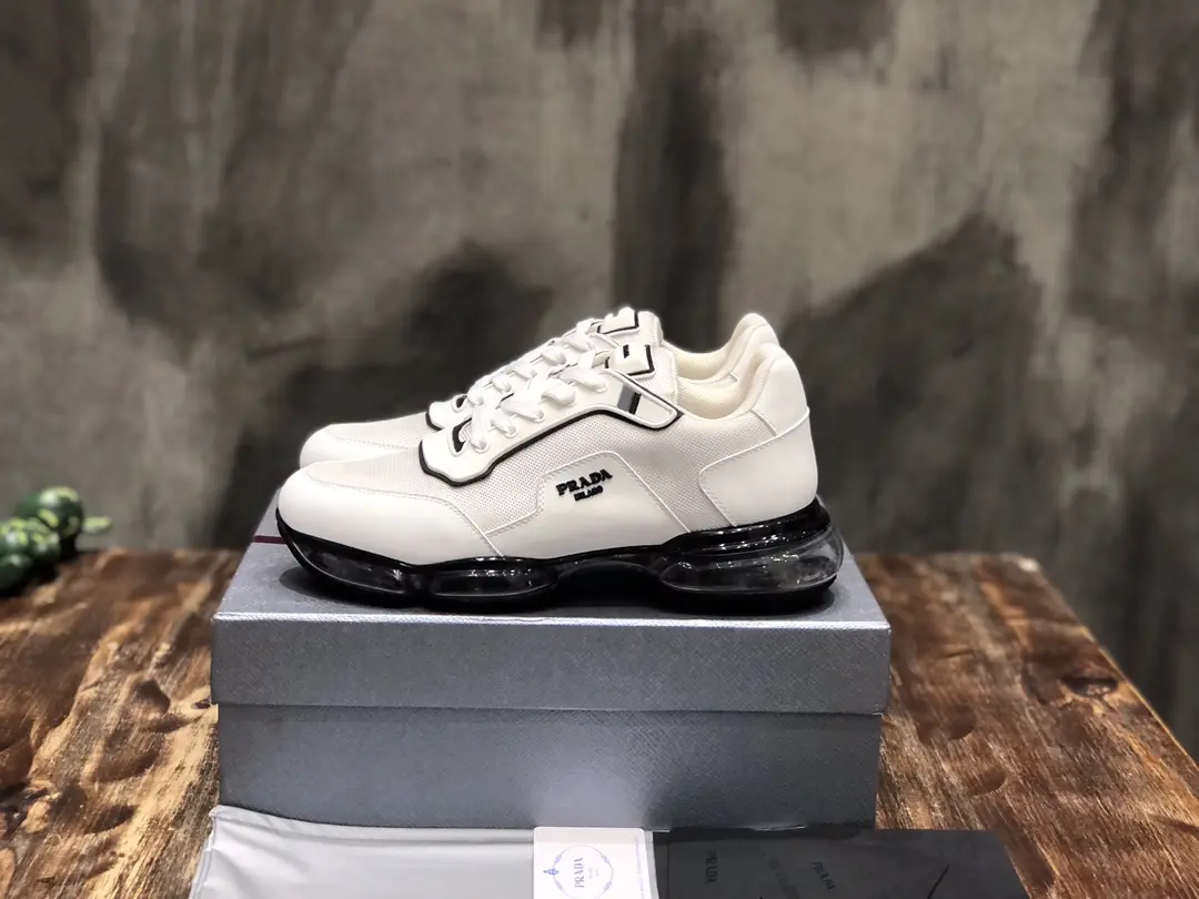 Prada  Sneakers White Low-Top – Replica Prada Shoes & High Quality Prada Sneakers Replica Youthful 206