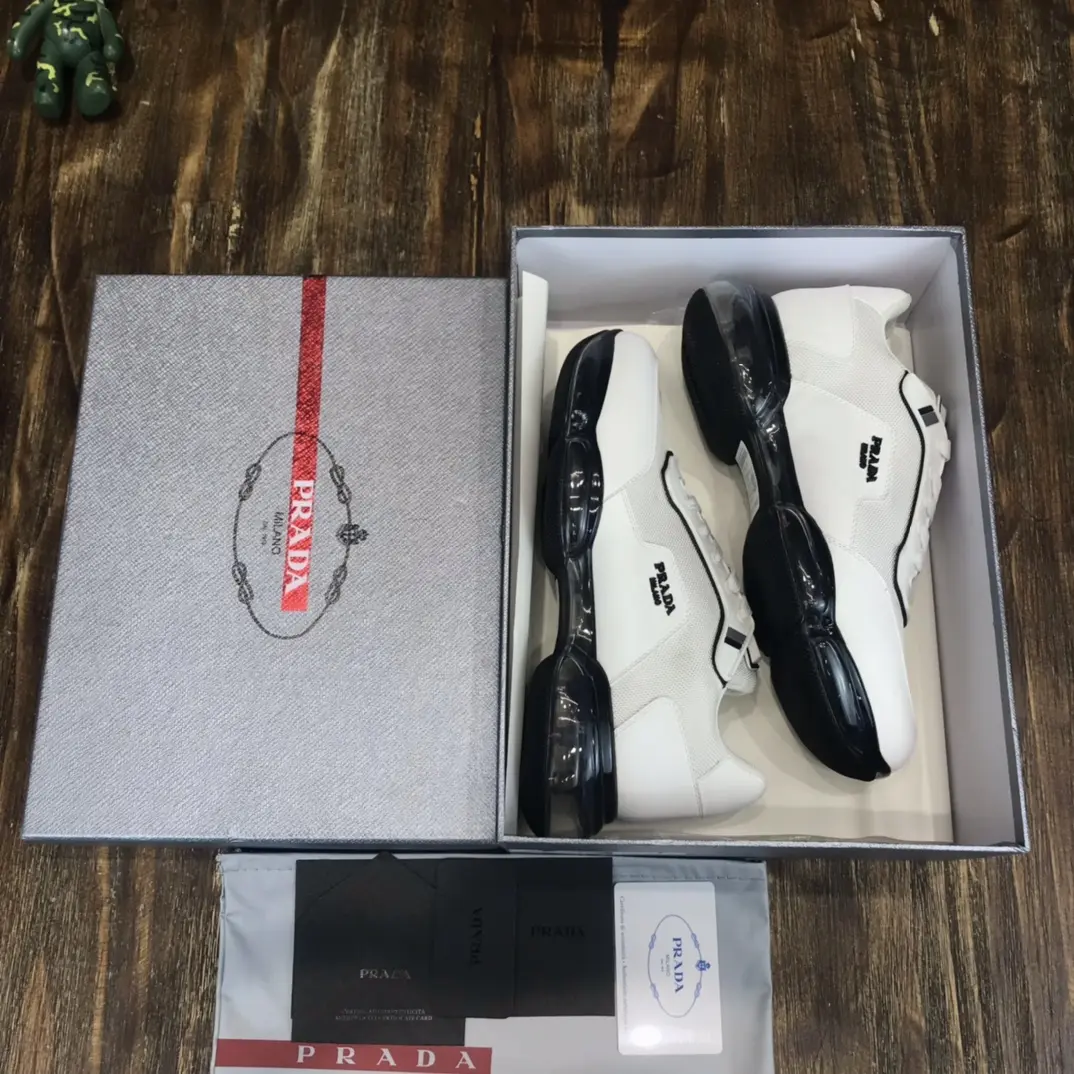 Prada  Sneakers White Low-Top – Replica Prada Shoes & High Quality Prada Sneakers Replica Youthful 206