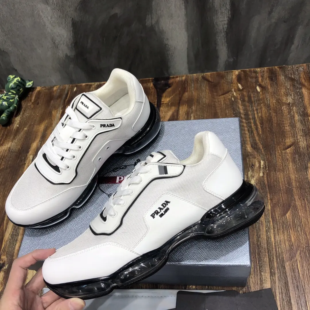 Prada  Sneakers White Low-Top – Replica Prada Shoes & High Quality Prada Sneakers Replica Youthful 206