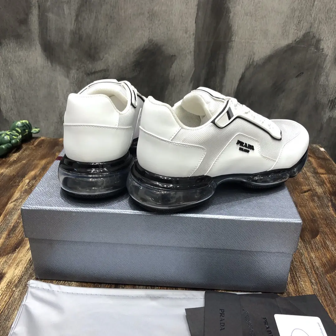 Prada  Sneakers White Low-Top – Replica Prada Shoes & High Quality Prada Sneakers Replica Youthful 206