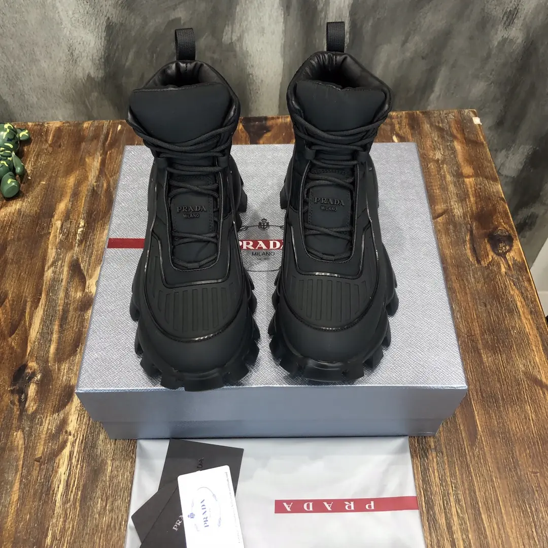 Sustainable Prada Cloudbust Thunder Boot Black High-Top – Replica Prada Shoes & High Quality 1:1 Sneakers 202