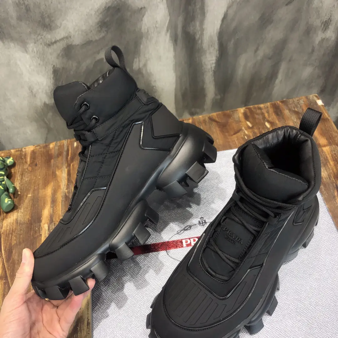 Sustainable Prada Cloudbust Thunder Boot Black High-Top – Replica Prada Shoes & High Quality 1:1 Sneakers 202