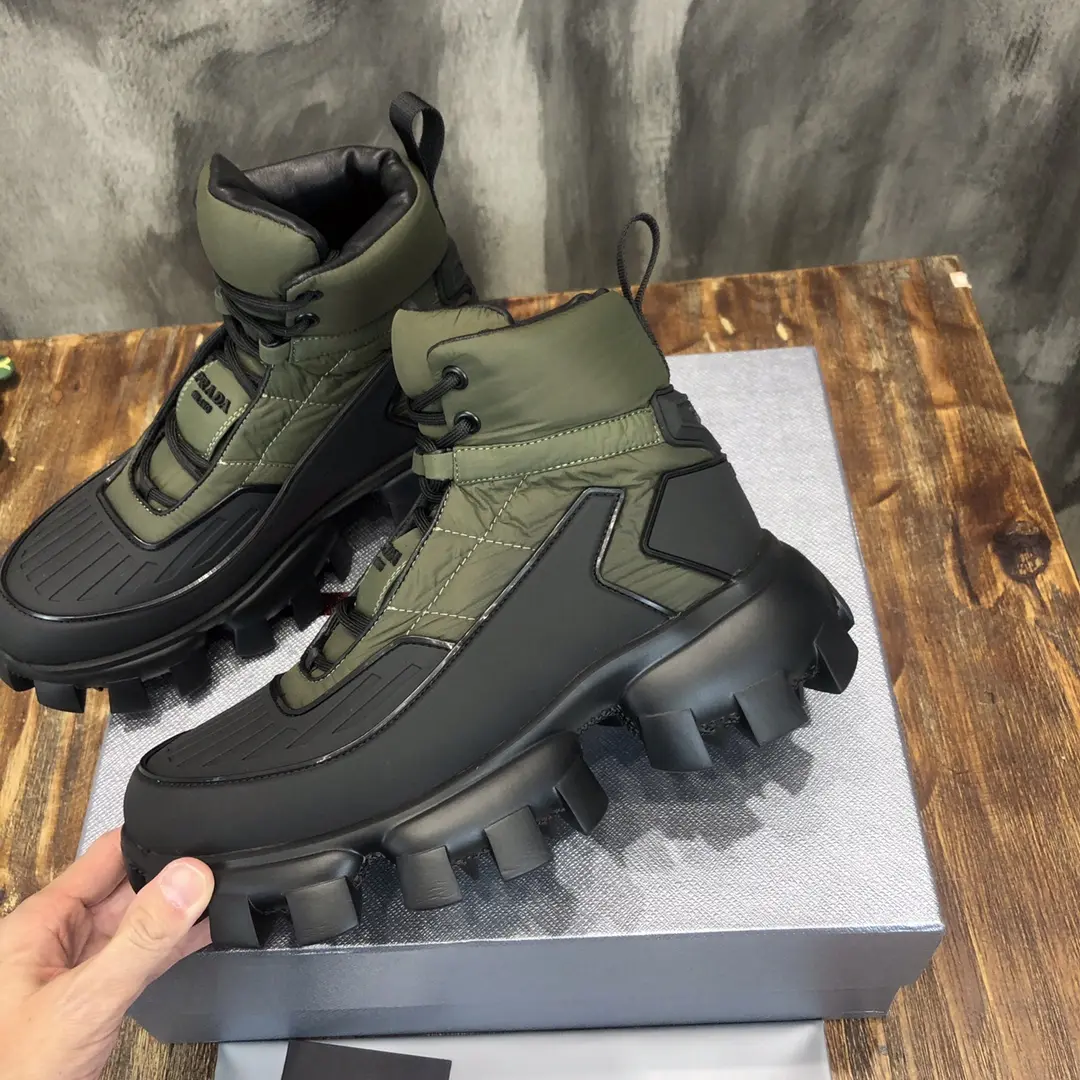 Sporty Prada Cloudbust Thunder Boot Olive Green – Replica Prada Shoes & High Quality Prada Sneakers Replica 220