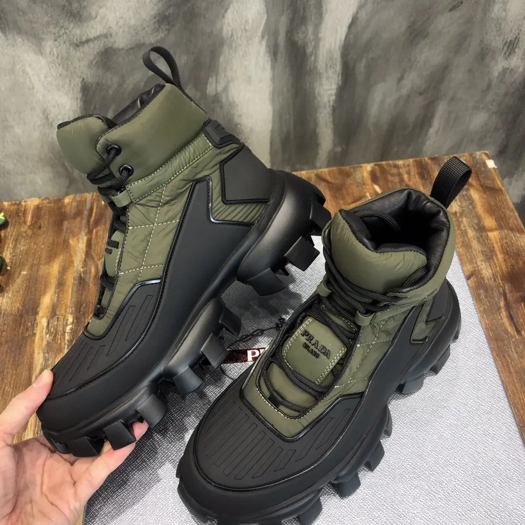 Sporty Prada Cloudbust Thunder Boot Olive Green – Replica Prada Shoes & High Quality Prada Sneakers Replica 220
