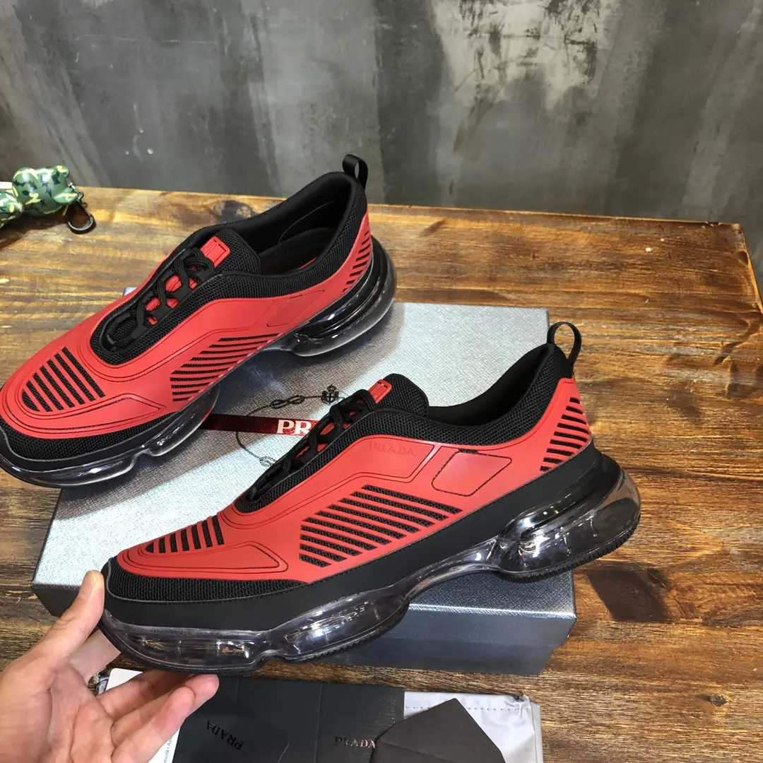 Prada Cloudbust Thunder Red Black Rep Shoes – High Quality 1:1 Replica Sneakers BestValue 258