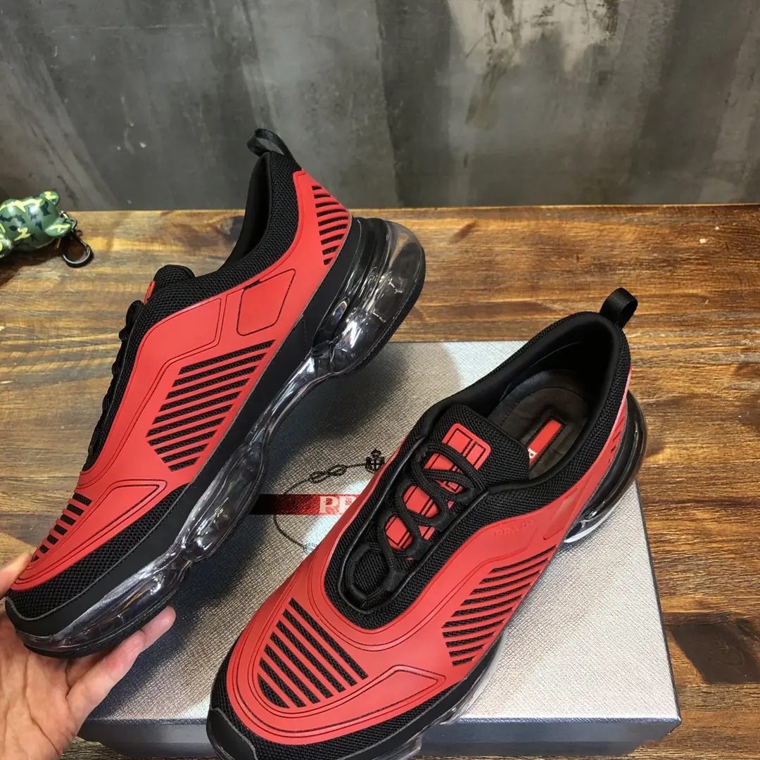 Prada Cloudbust Thunder Red Black Rep Shoes – High Quality 1:1 Replica Sneakers BestValue 258