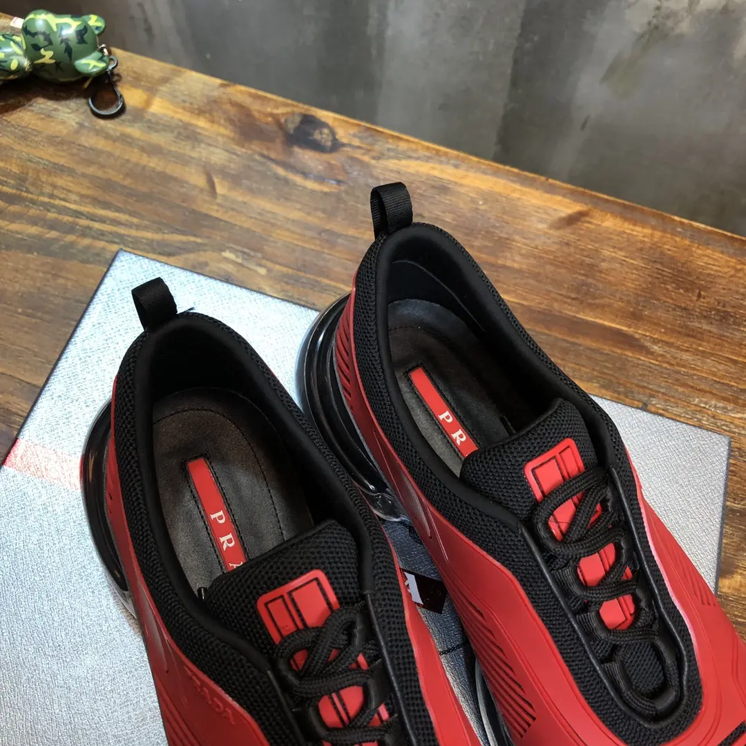 Prada Cloudbust Thunder Red Black Rep Shoes – High Quality 1:1 Replica Sneakers BestValue 258