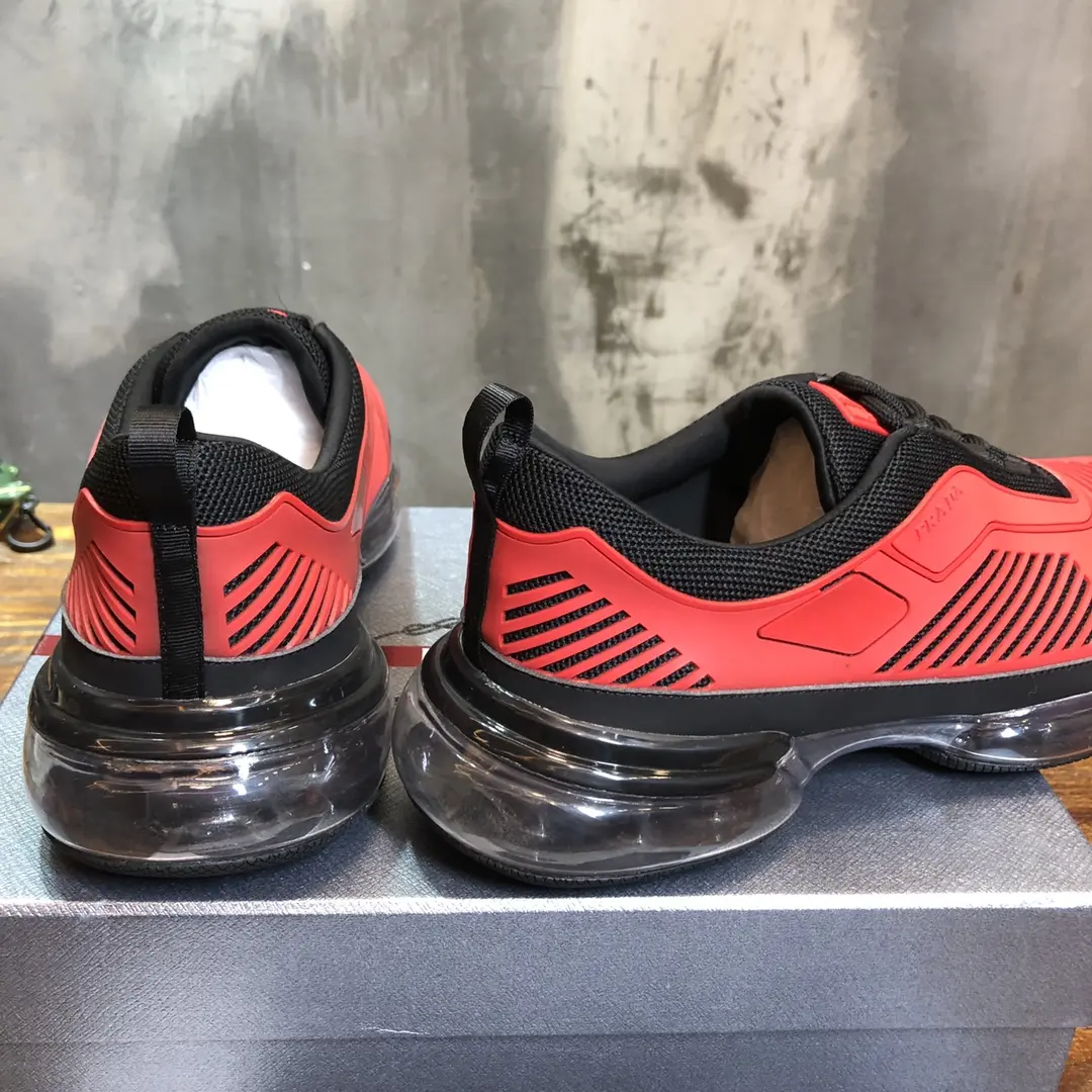 Prada Cloudbust Thunder Red Black Rep Shoes – High Quality 1:1 Replica Sneakers BestValue 258