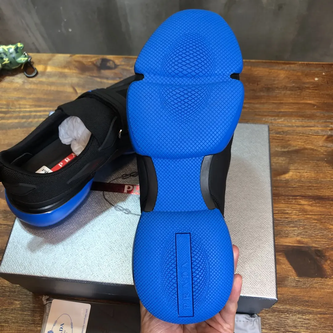 Prada Cloudbust Thunder Sneaker Black Blue – 1:1 Replica Prada Shoes High Quality Elegant 260