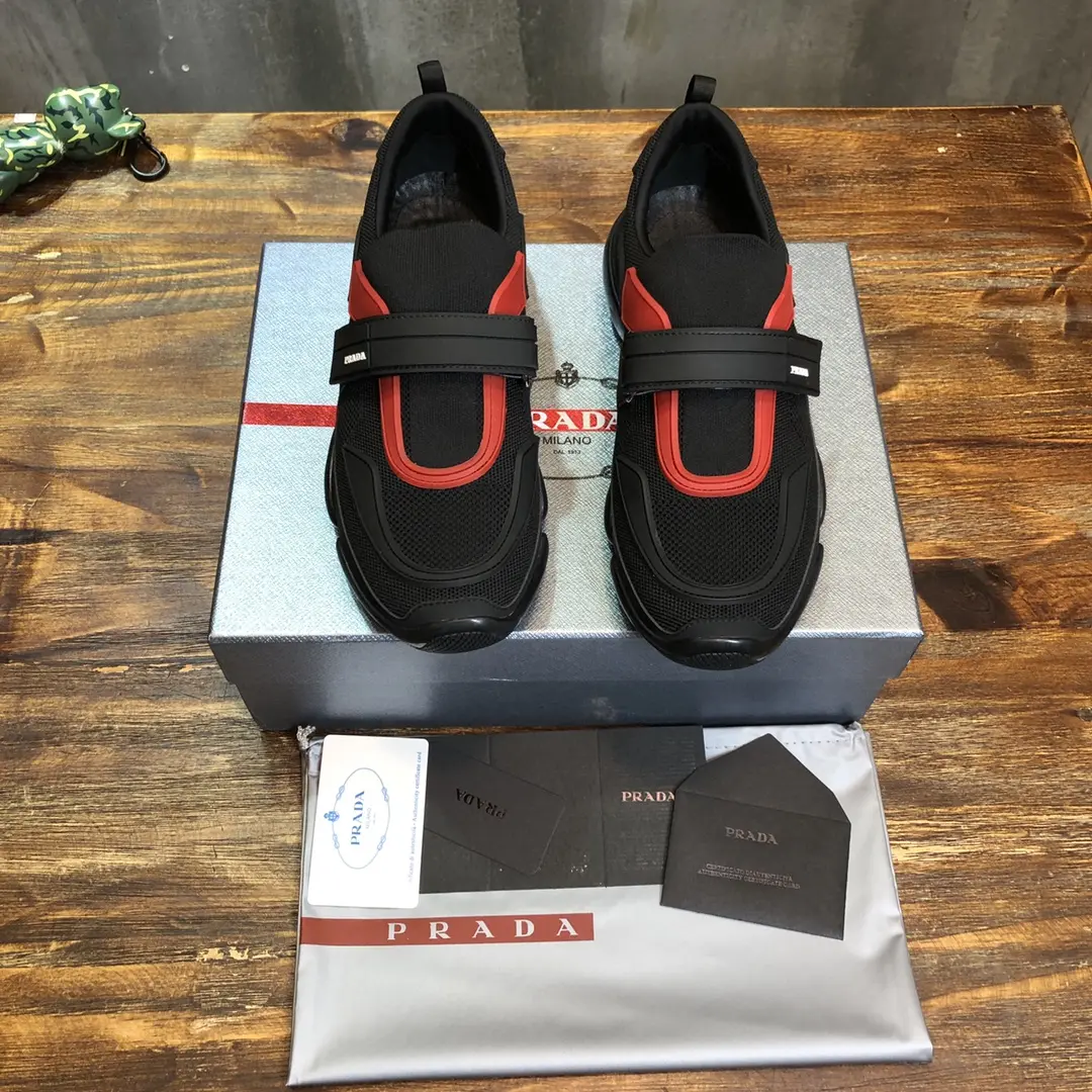 Prada Cloudbust Thunder Sneakers Black Red – High Quality Prada Sneakers Replica & 1:1 Replica Sneakers QuickDry 261