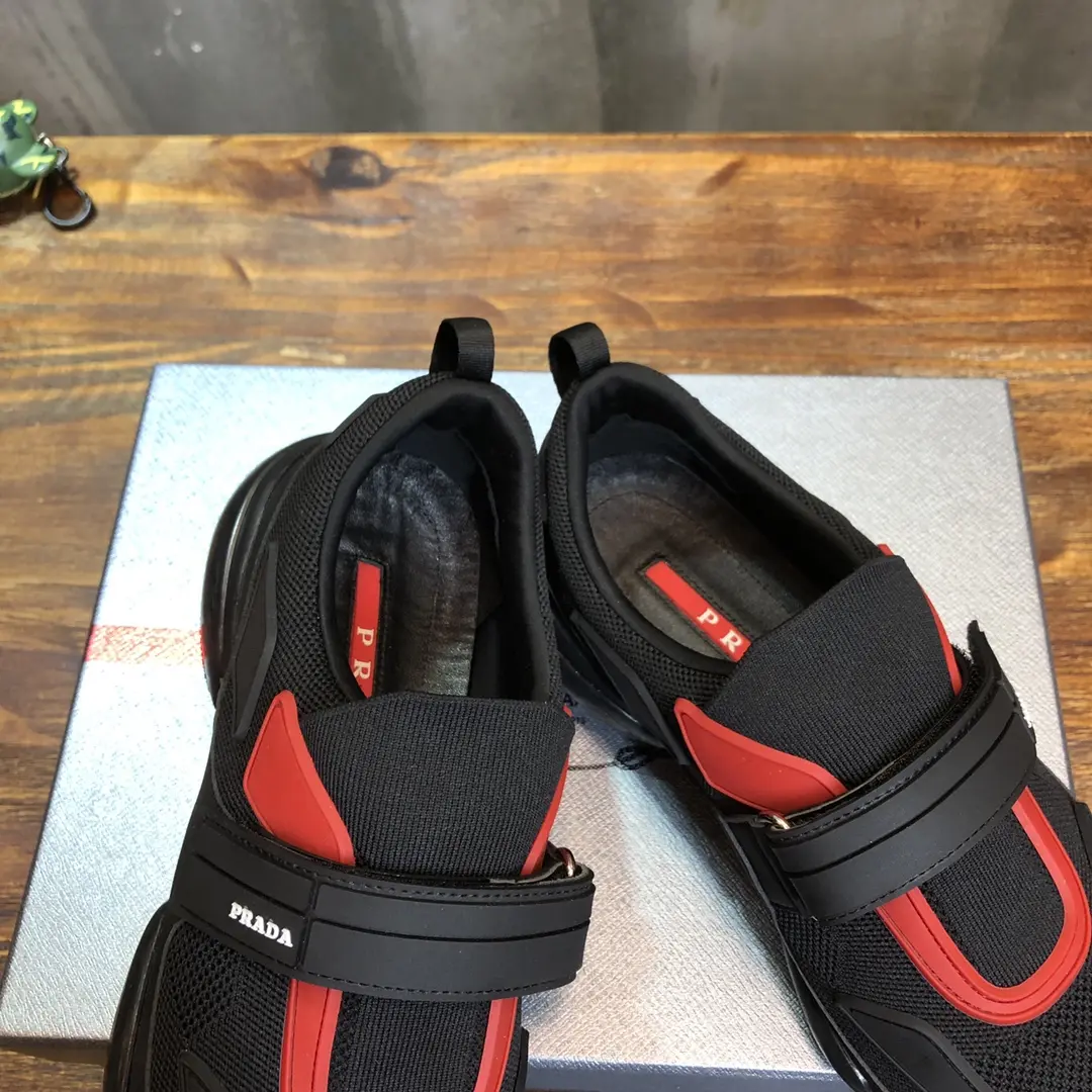 Prada Cloudbust Thunder Sneakers Black Red – High Quality Prada Sneakers Replica & 1:1 Replica Sneakers QuickDry 261