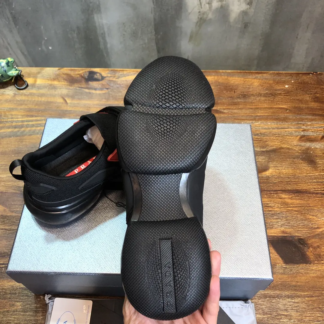 Prada Cloudbust Thunder Sneakers Black Red – High Quality Replica Prada Shoes WeatherProof 191