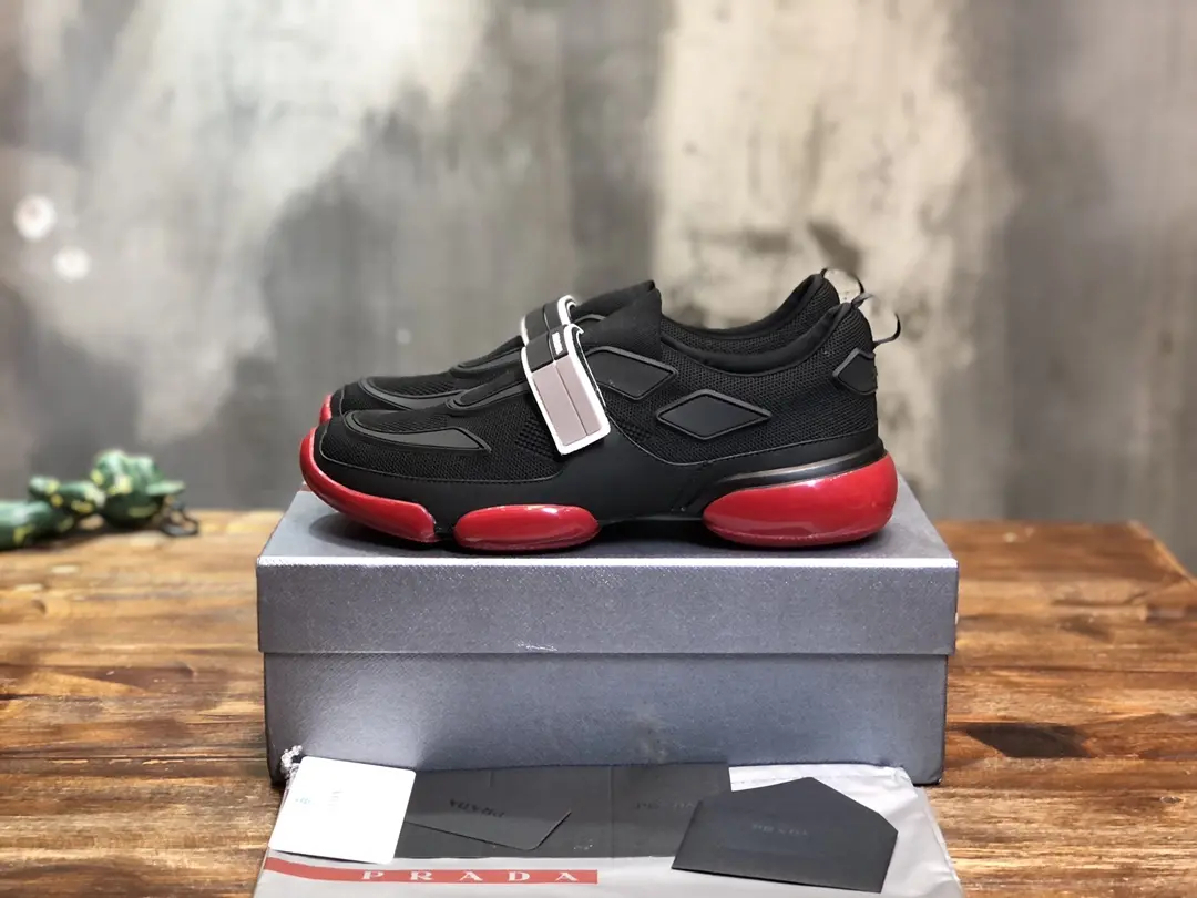 Prada Cloudbust Thunder Sneakers Black Red – Replica Prada Shoes & High Quality Replica Sneakers Stretchable 249