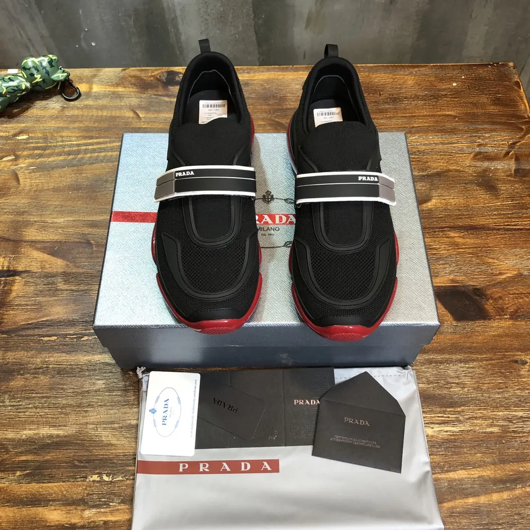 Prada Cloudbust Thunder Sneakers Black Red – Replica Prada Shoes & High Quality Replica Sneakers Stretchable 249