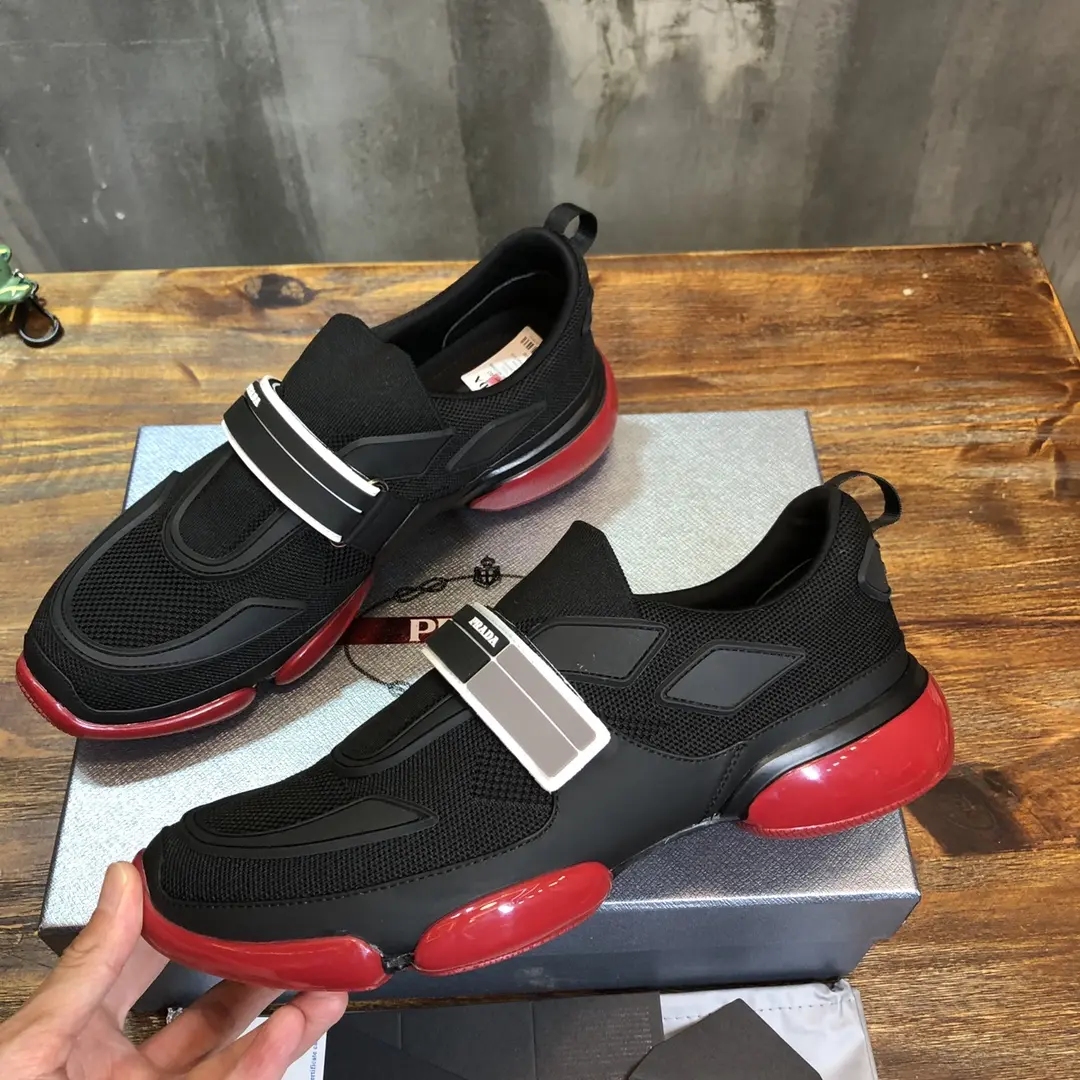 Prada Cloudbust Thunder Sneakers Black Red – Replica Prada Shoes & High Quality Replica Sneakers Stretchable 249