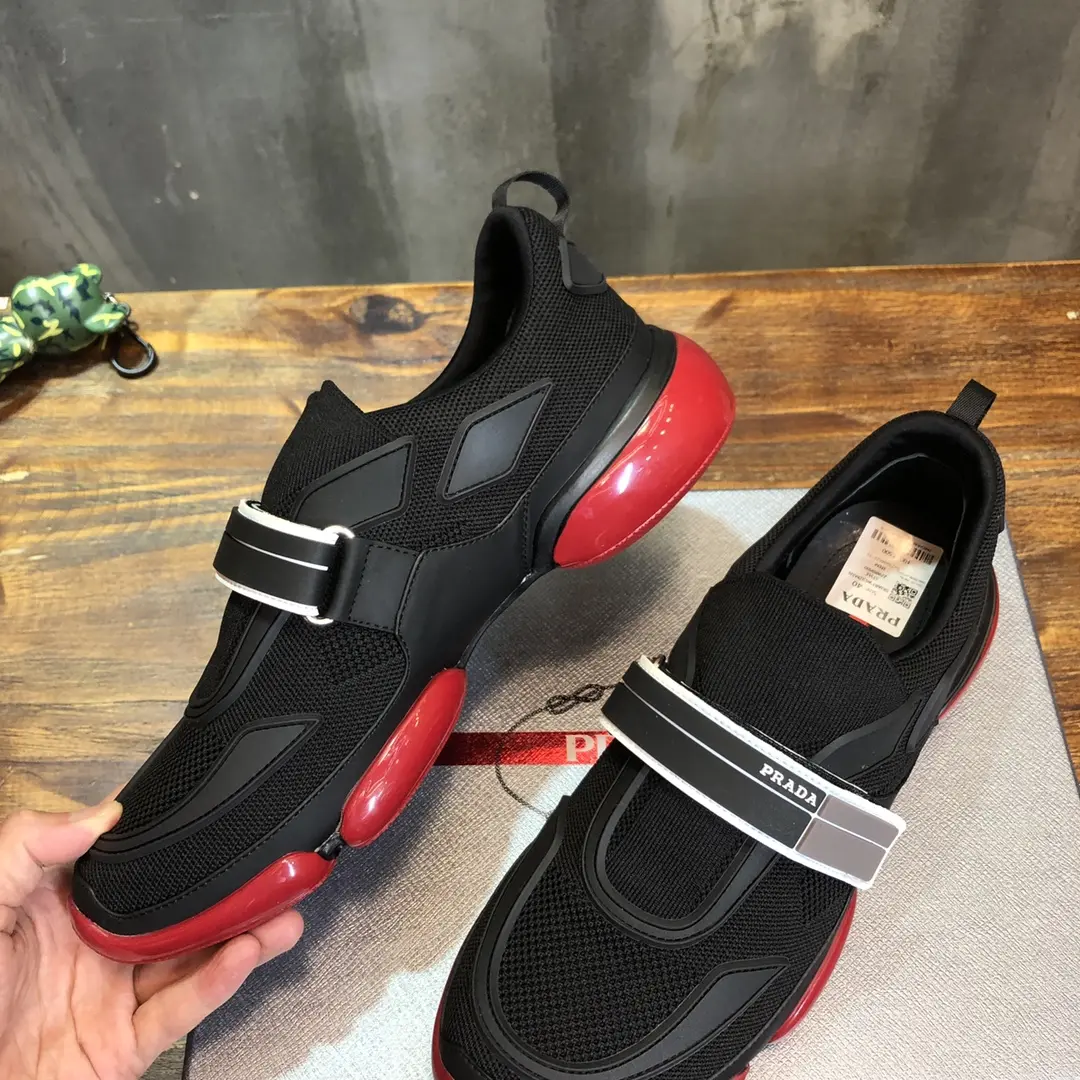 Prada Cloudbust Thunder Sneakers Black Red – Replica Prada Shoes & High Quality Replica Sneakers Stretchable 249