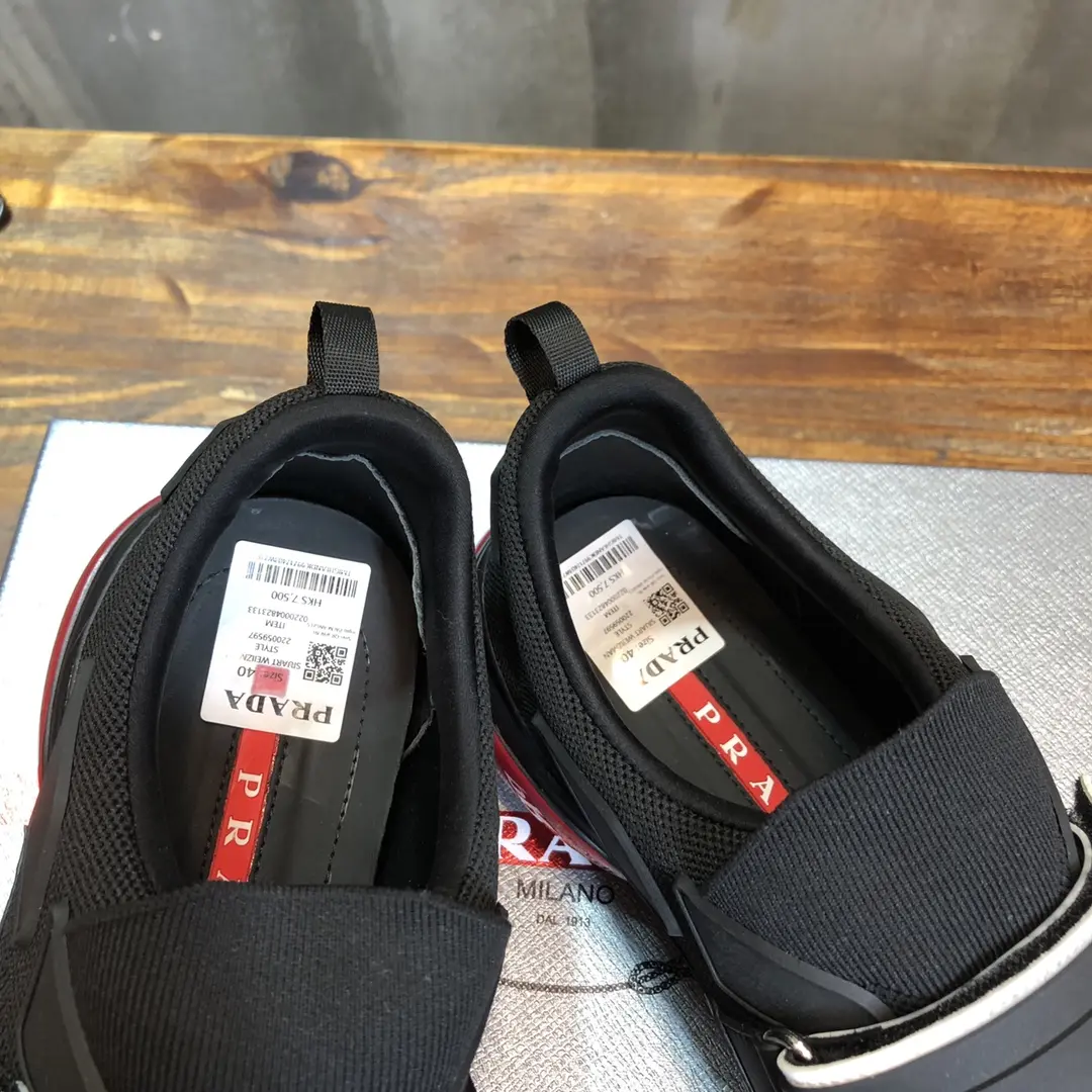 Prada Cloudbust Thunder Sneakers Black Red – Replica Prada Shoes & High Quality Replica Sneakers Stretchable 249