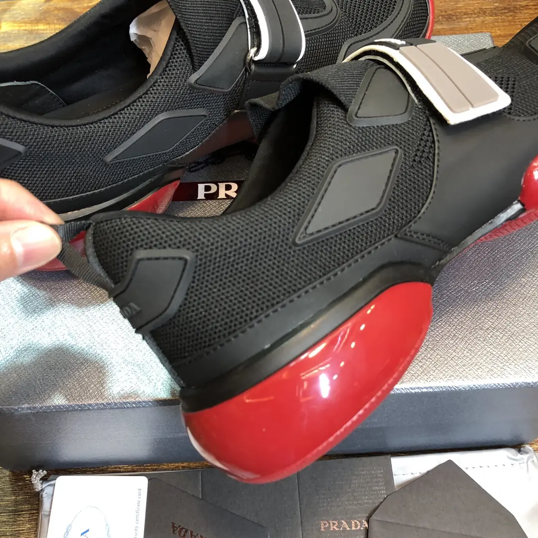 Prada Cloudbust Thunder Sneakers Black Red – Replica Prada Shoes & High Quality Replica Sneakers Stretchable 249
