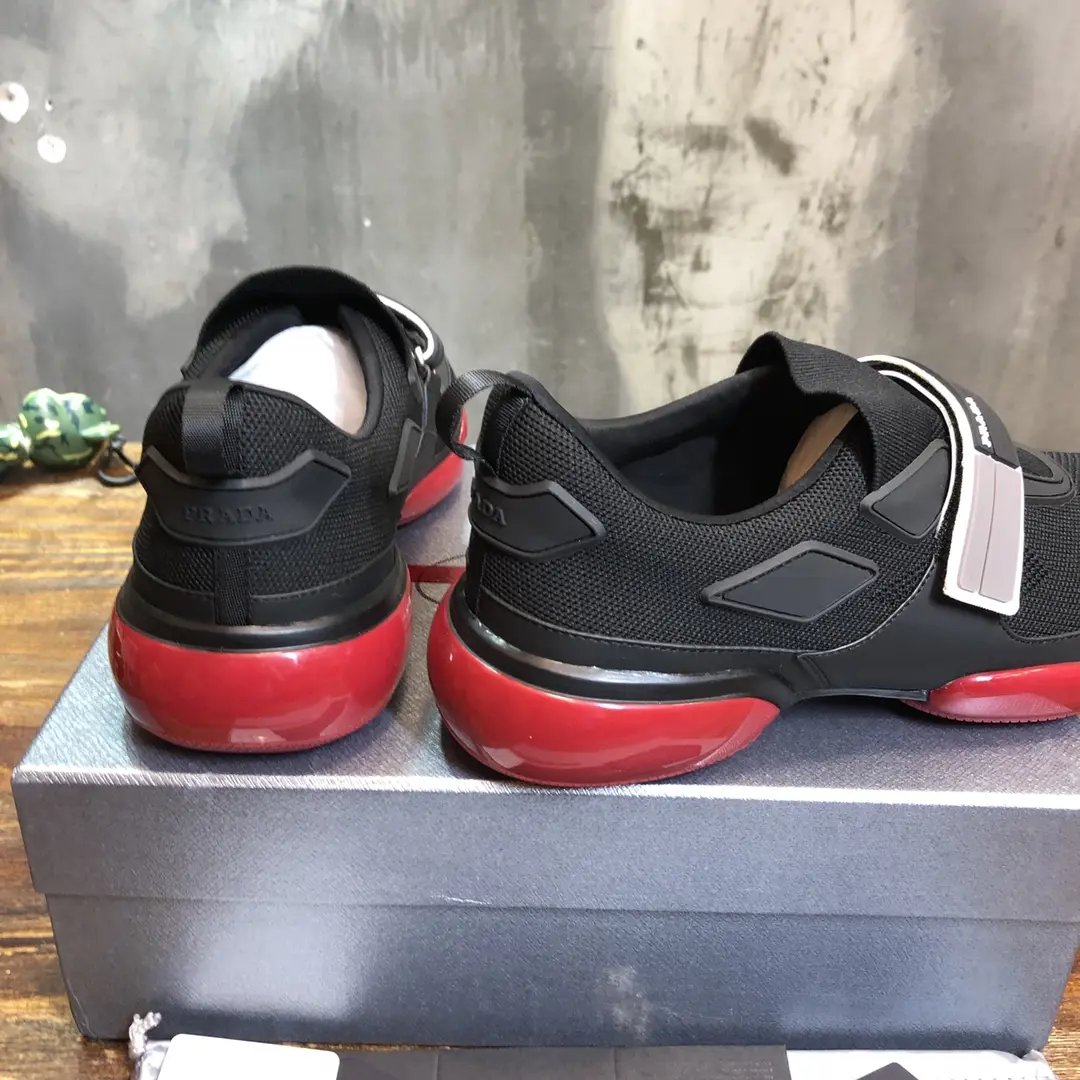 Prada Cloudbust Thunder Sneakers Black Red – Replica Prada Shoes & High Quality Replica Sneakers Stretchable 249