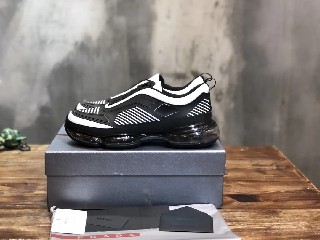 Prada Cloudbust Thunder Sneakers Black White – High Quality Replica Prada Shoes & 1:1 Replica Sneakers Durable 256