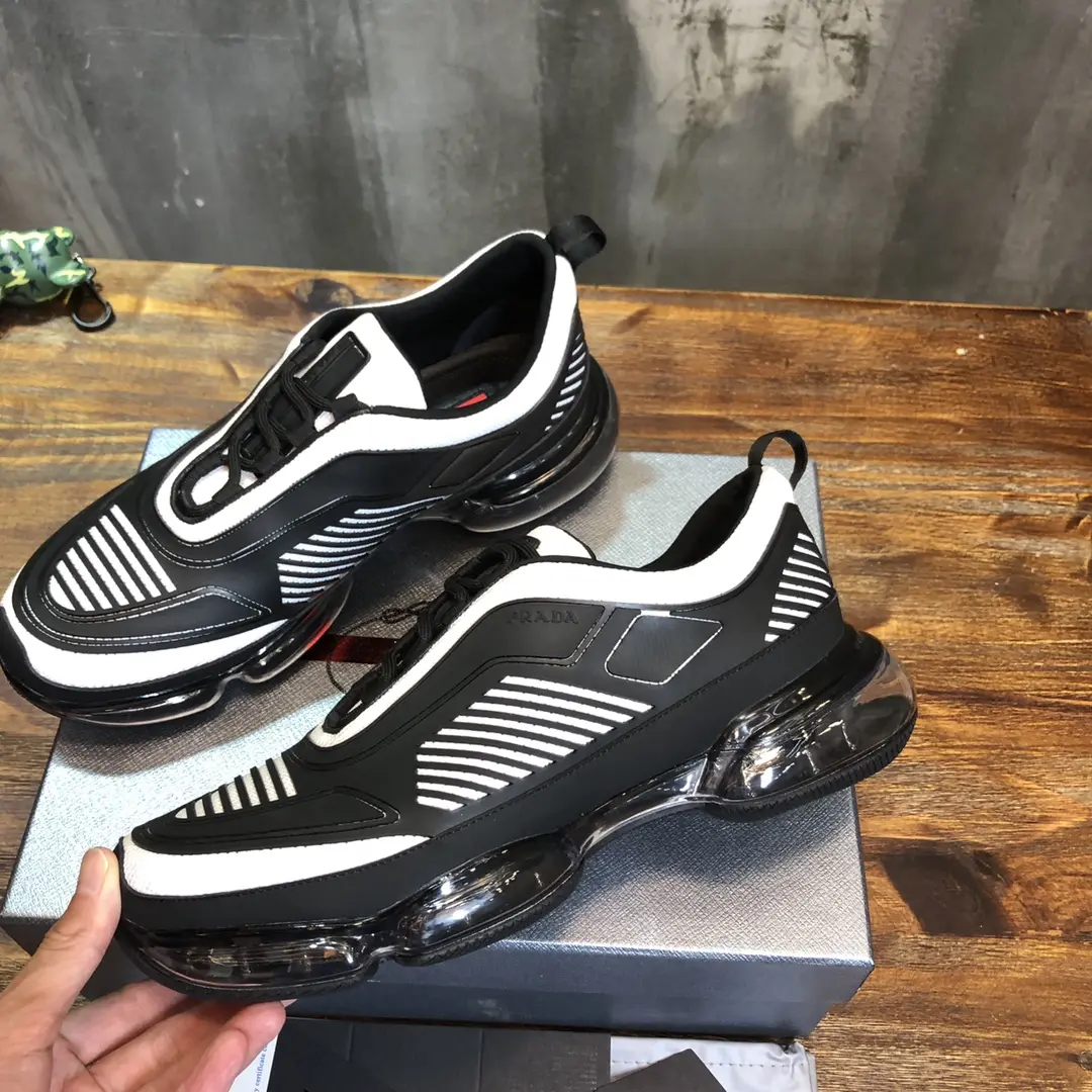 Prada Cloudbust Thunder Sneakers Black White – High Quality Replica Prada Shoes & 1:1 Replica Sneakers Durable 256