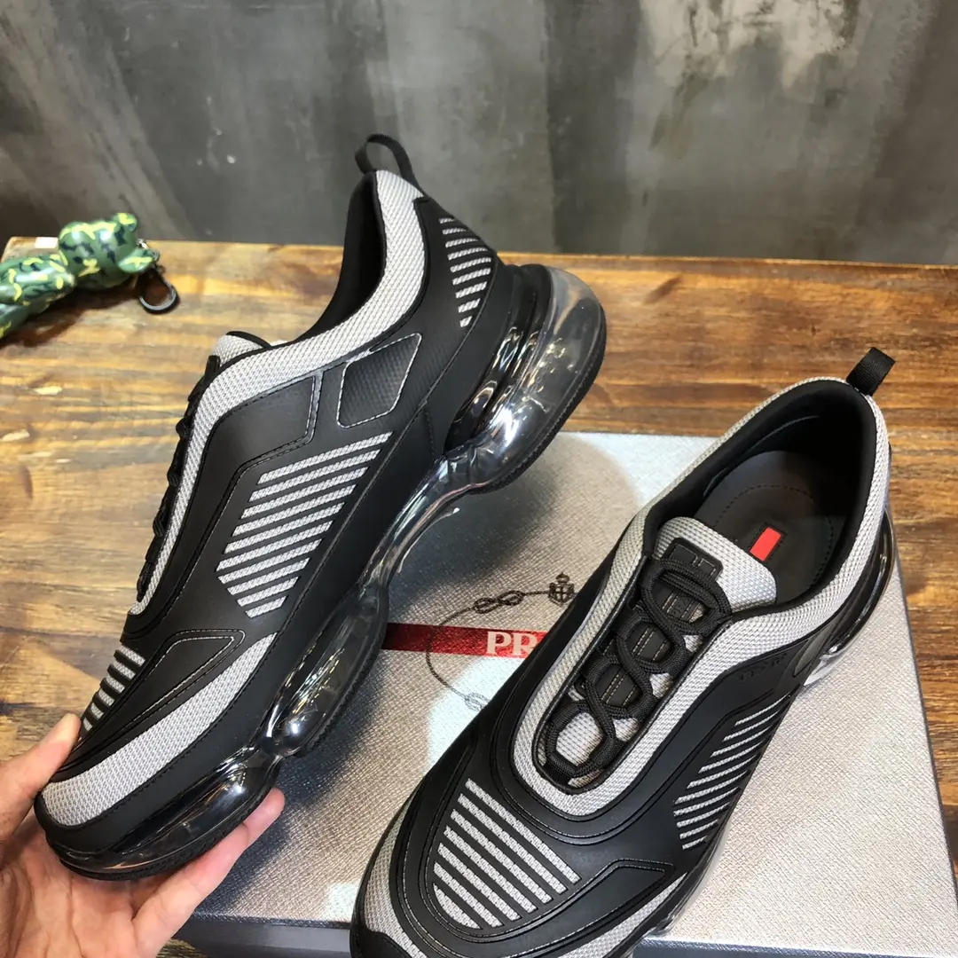 Minimalist Prada Cloudbust Thunder Sneakers Black White – Replica Prada Shoes & High Quality Prada Sneakers Replica 257