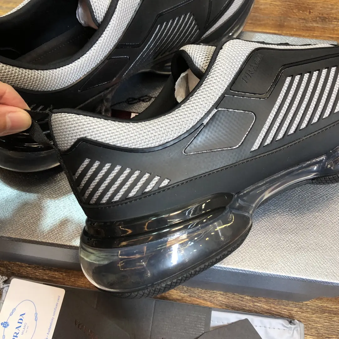 Minimalist Prada Cloudbust Thunder Sneakers Black White – Replica Prada Shoes & High Quality Prada Sneakers Replica 257