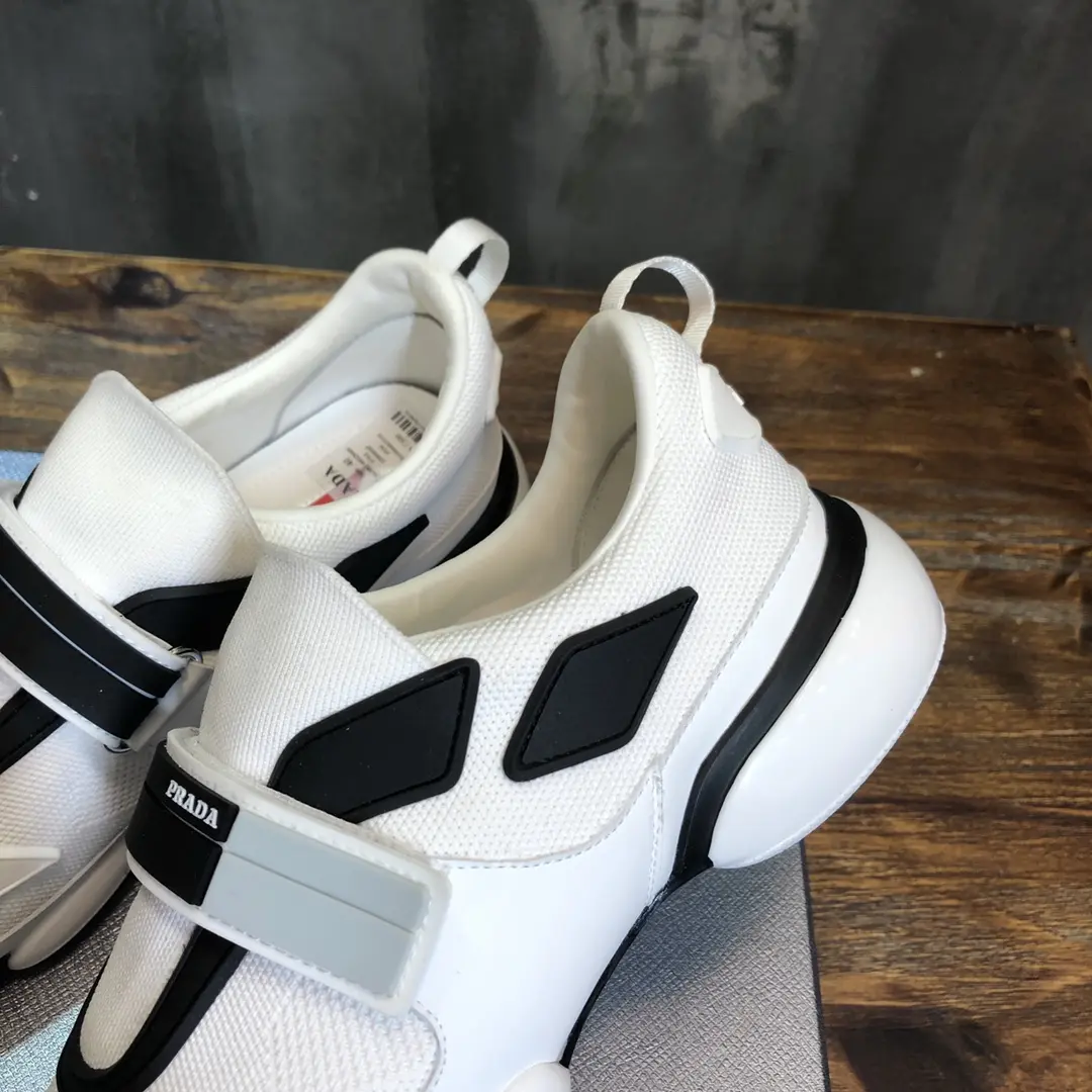 Prada Cloudbust Thunder Sneakers White Black – 1:1 Replica Prada Shoes Rep Sneakers FreshLook 193