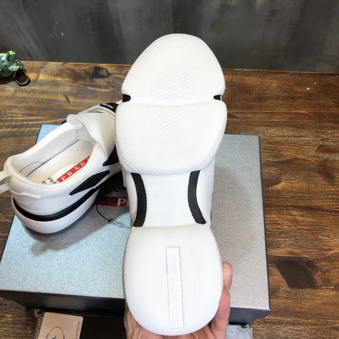 Prada Cloudbust Thunder Sneakers White Black – 1:1 Replica Prada Shoes Rep Sneakers FreshLook 193