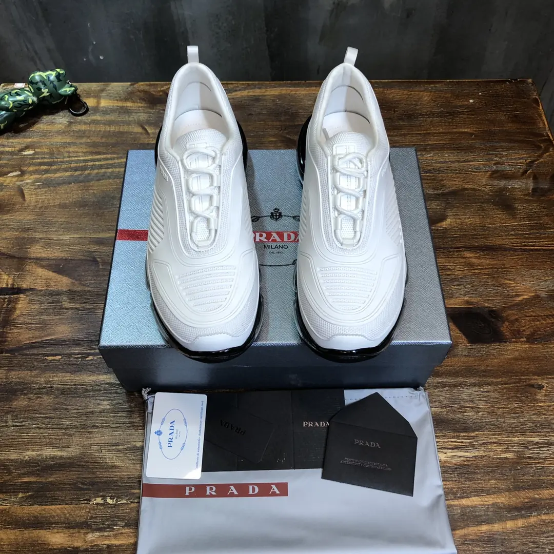 Prada Cloudbust Thunder Sneakers White Low-Top – Replica Prada Shoes & High Quality 1:1 Replica Sneakers DailyWear 254