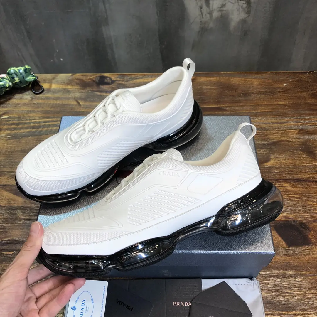 Prada Cloudbust Thunder Sneakers White Low-Top – Replica Prada Shoes & High Quality 1:1 Replica Sneakers DailyWear 254