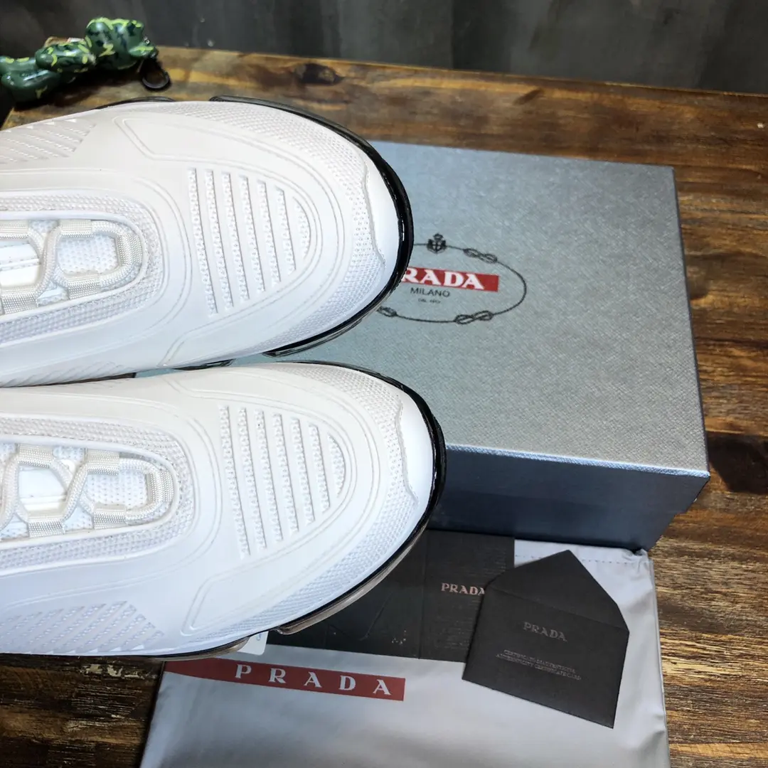 Prada Cloudbust Thunder Sneakers White Low-Top – Replica Prada Shoes & High Quality 1:1 Replica Sneakers DailyWear 254