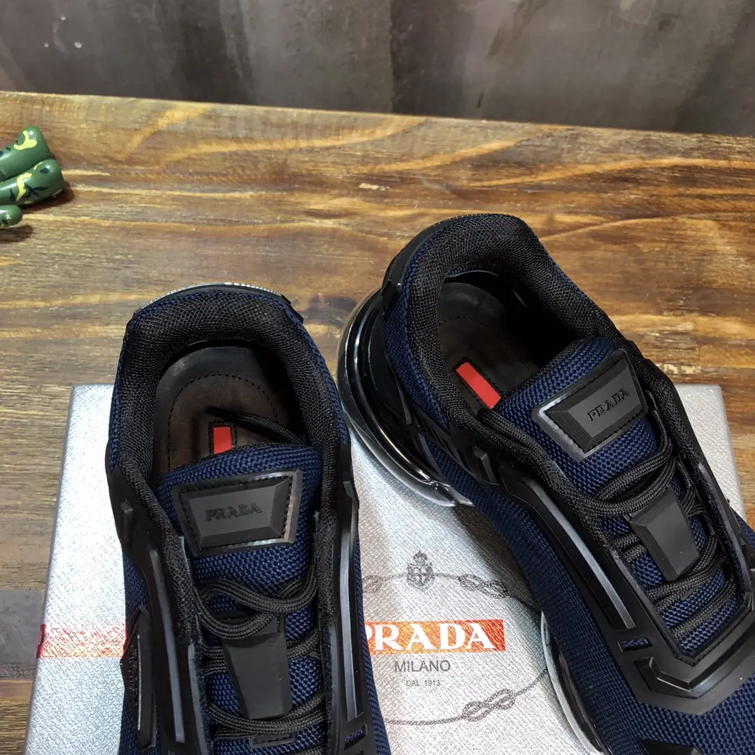 Affordable Prada Cushion Sneaker Blue Mesh Design – High Quality Prada Sneakers Replica & 1:1 Replica Sneakers 227
