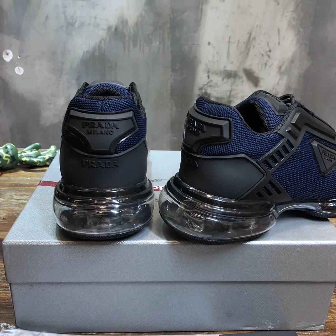 Affordable Prada Cushion Sneaker Blue Mesh Design – High Quality Prada Sneakers Replica & 1:1 Replica Sneakers 227