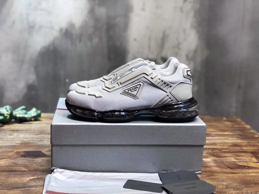 OnTrend Prada Cushion Sneaker White Low-Top – High Quality Replica Prada Shoes for Sale 210